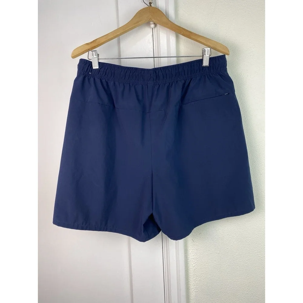 Nike Dri-Fit Men's L Navy Blue Elastic Drawstring Waist Unlined Athletic Shorts